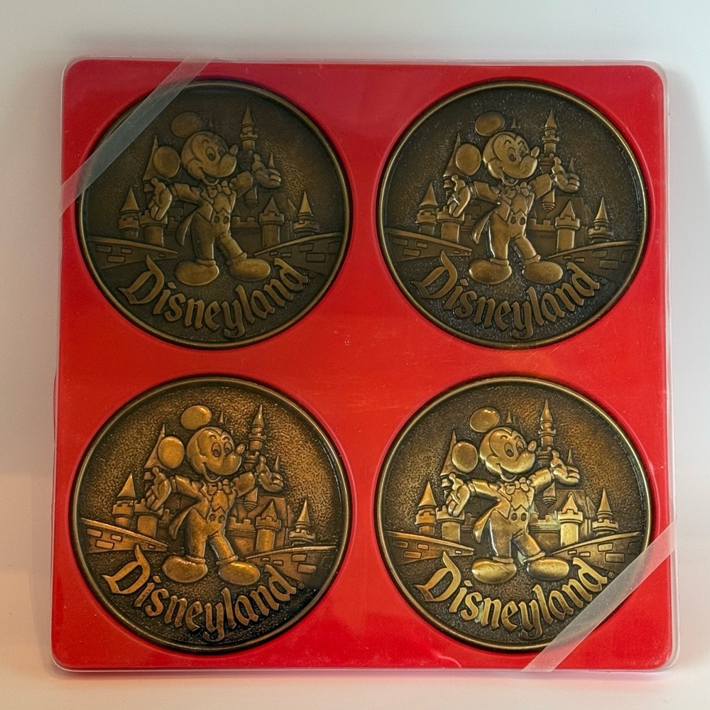 Vintage Disneyland Mickey Coaster Set – Sealed (Set of 4)